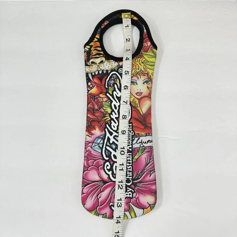 Ed Hardy Bag Wine Bottle Tote Cooler Reusable Gift Y2K Christian Audigier